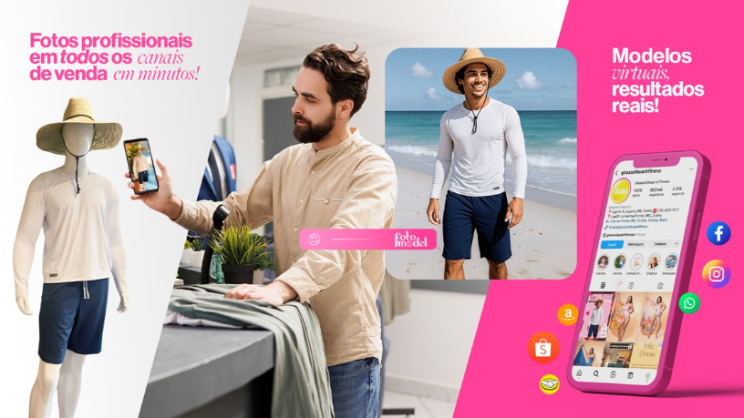 FotoModel mostra que sua marca valoriza a representatividade com fotos reais e inclusivas.