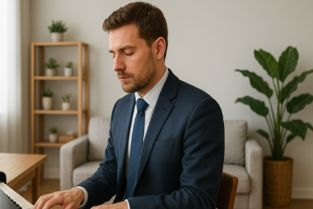 Hebron Costa Cruz de Oliveira mostra como o piano pode ser aliado da disciplina e da criatividade na vida profissional.